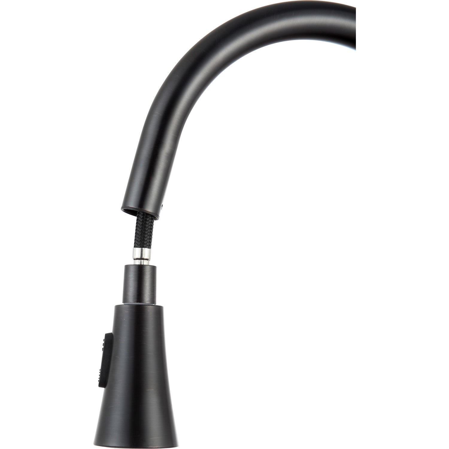 ANZZI Rodeo Series Single Hole Oil Rubbed Bronze Kitchen Faucet With Euro-Grip Pull Down Sprayer