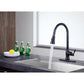 ANZZI Rodeo Series Single Hole Oil Rubbed Bronze Kitchen Faucet With Euro-Grip Pull Down Sprayer