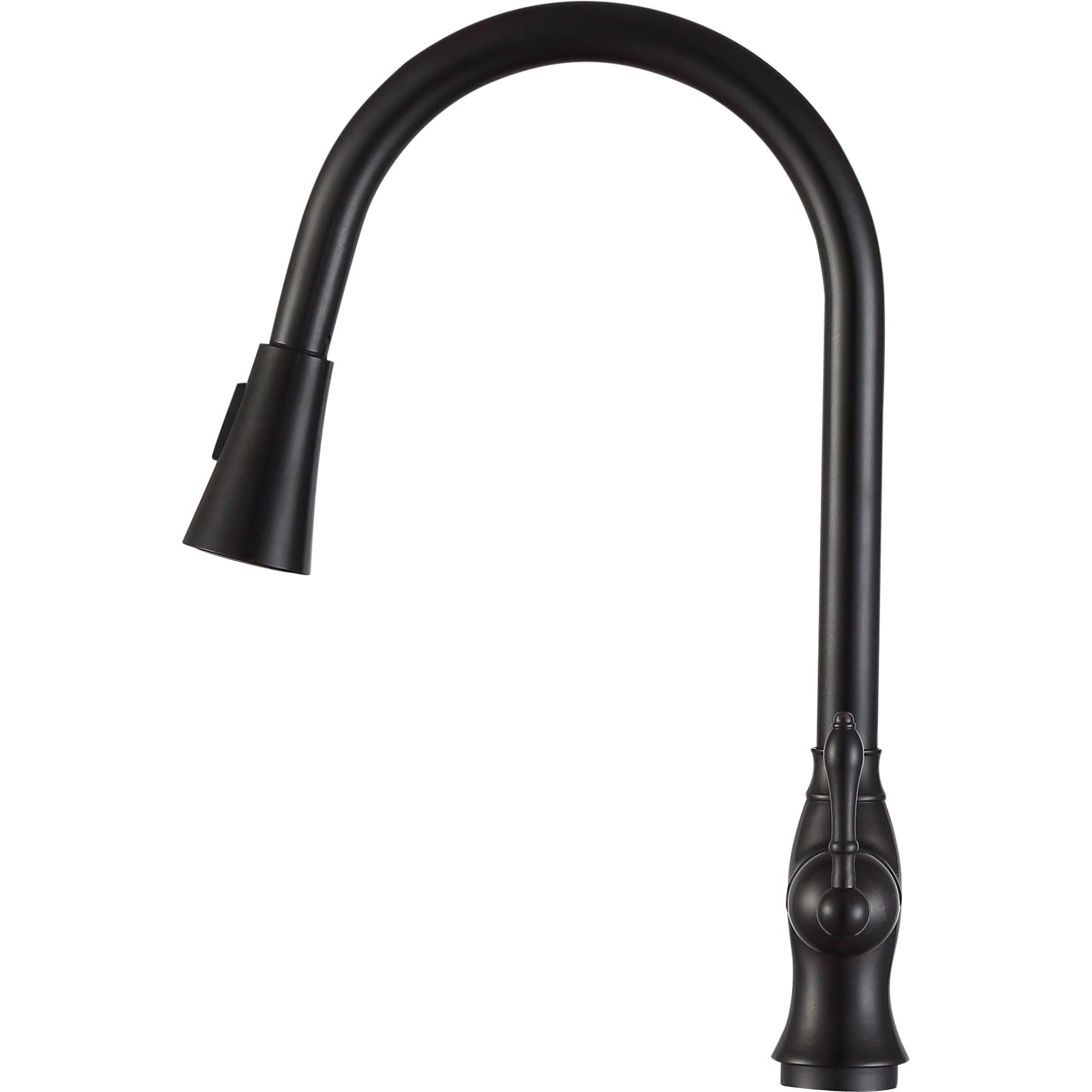 ANZZI Rodeo Series Single Hole Oil Rubbed Bronze Kitchen Faucet With Euro-Grip Pull Down Sprayer