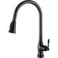 ANZZI Rodeo Series Single Hole Oil Rubbed Bronze Kitchen Faucet With Euro-Grip Pull Down Sprayer