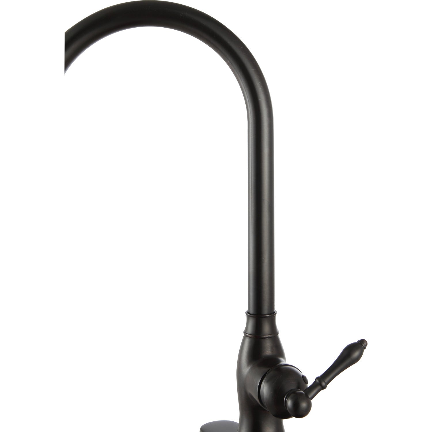 ANZZI Rodeo Series Single Hole Oil Rubbed Bronze Kitchen Faucet With Euro-Grip Pull Down Sprayer