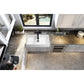ANZZI Roine Series 33" x 18" Matte White Single Solid Surface Farmhouse Kitchen Sink