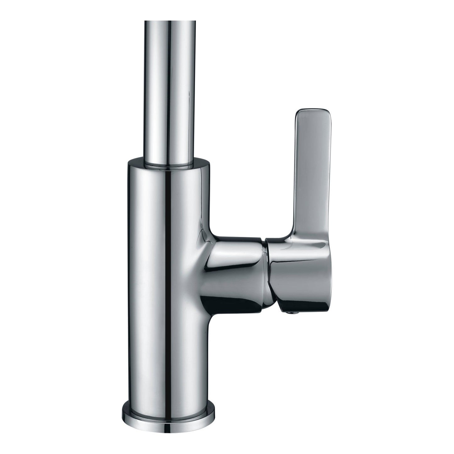 ANZZI Serena Series Single Hole Polished Chrome Kitchen Faucet With Euro-Grip Pull Down Sprayer