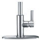 ANZZI Serena Series Single Hole Polished Chrome Kitchen Faucet With Euro-Grip Pull Down Sprayer
