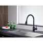ANZZI Sire Series Single Hole Oil Rubbed Bronze Kitchen Faucet With Euro-Grip Pull Down Sprayer