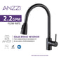 ANZZI Sire Series Single Hole Oil Rubbed Bronze Kitchen Faucet With Euro-Grip Pull Down Sprayer