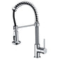 ANZZI Step Series Single Hole Polished Chrome Kitchen Faucet With Euro-Grip Pull Down Sprayer