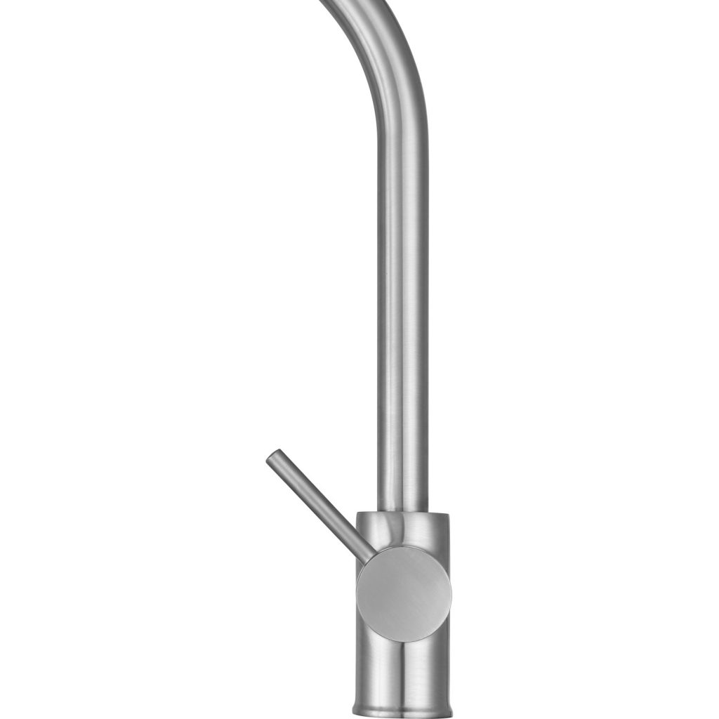 ANZZI Tycho Series Single Hole Brushed Nickel Kitchen Faucet With Euro-Grip Pull Down Sprayer