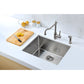 ANZZI Vanguard Series 23" Single Bowl Stainless Steel Undermount Kitchen Sink With Strainer and Drain Assembly