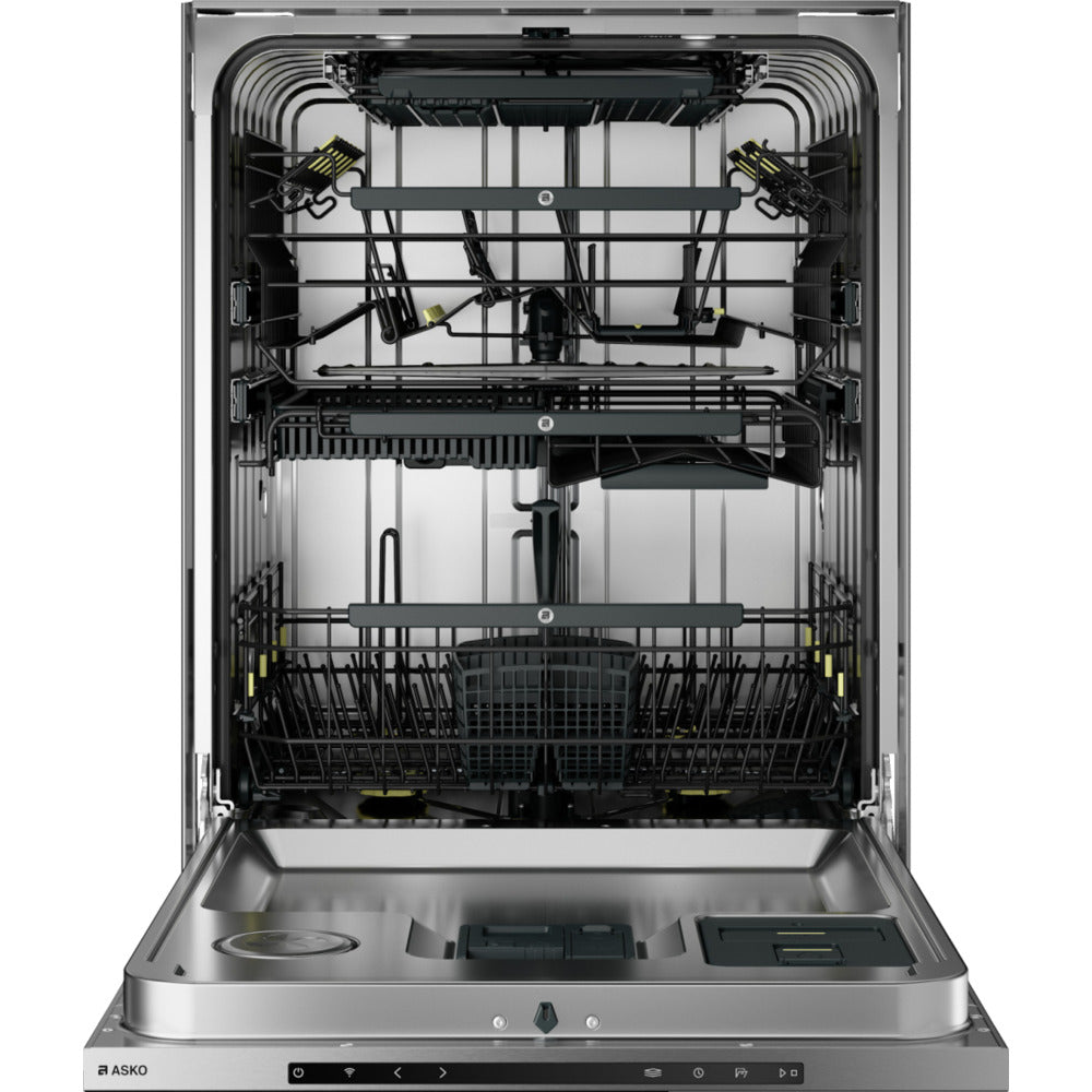 ASKO 60+ Series 24" Stainless Steel Finish Built-In Dishwasher with XXL Tub, Water Softener and Pocket Handle