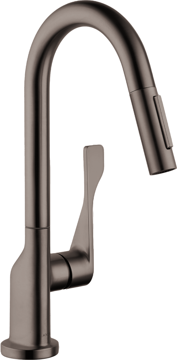 AXOR Citterio 1.75 GPM 2-Spray Pull Down Brushed Black Chrome Prep Kitchen Faucet