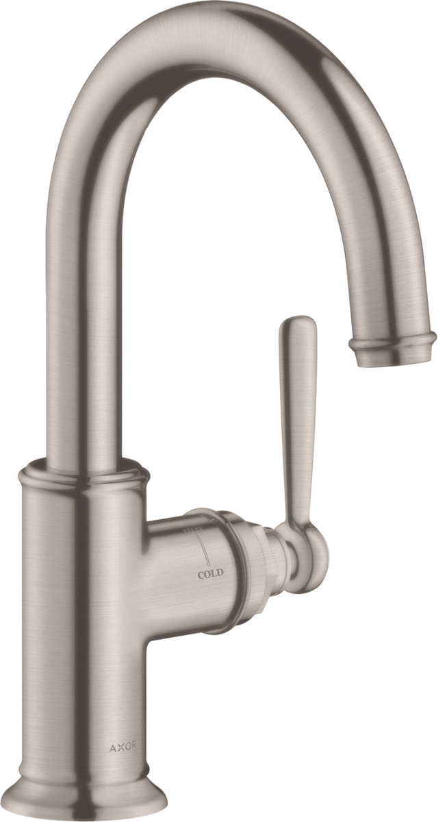AXOR Montreux 1.5 GPM Deck Mounted Steel Optic Bar Faucet