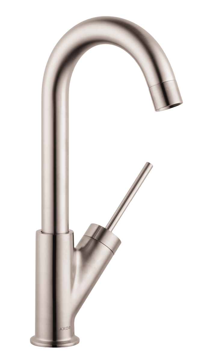 AXOR Starck 1.5 GPM Deck Mount Steel Optic Bar Faucet