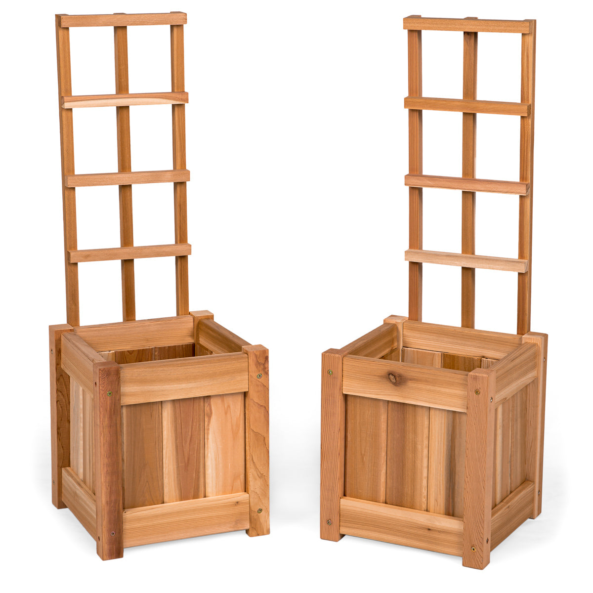 All Things Cedar 12" Set of 2 Planter Box's with Trellis