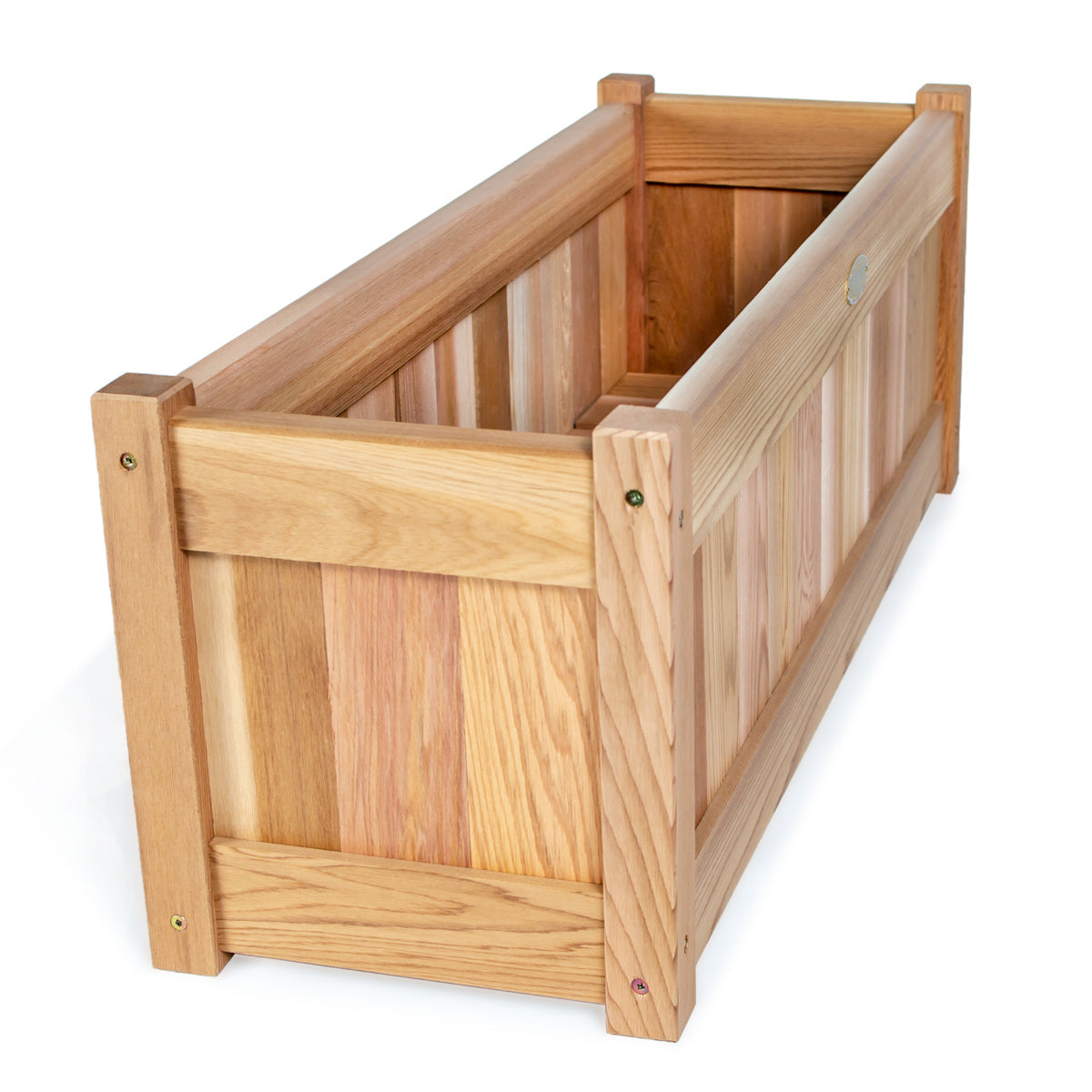 All Things Cedar 30" Planter Box with Trellis Screens