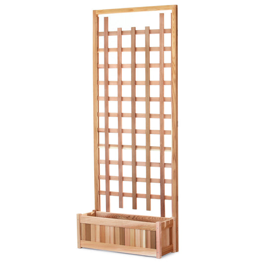 All Things Cedar 32" Planter with Trellis