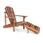 All Things Cedar 38" Adirondack Chair and Ottoman