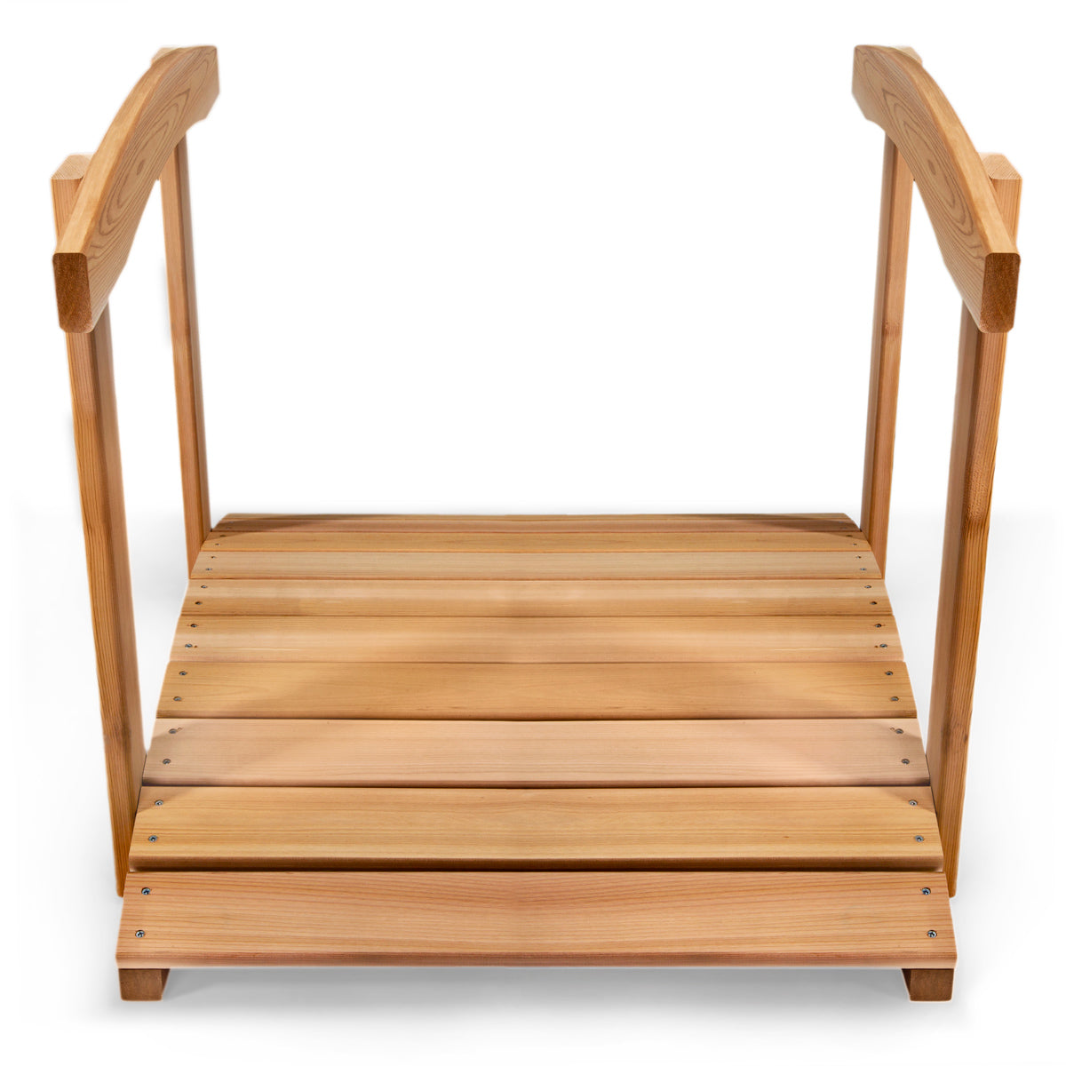 All Things Cedar 3ft Garden Bridge with Side Rails