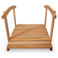 All Things Cedar 4ft Garden Bridge with Side Rails