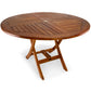 All Things Cedar 4ft Teak Round Folding Table