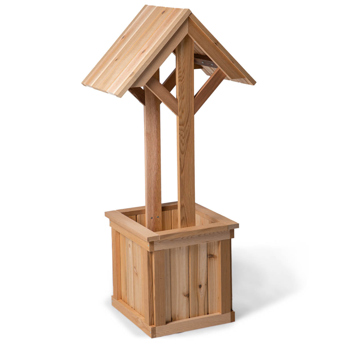 All Things Cedar 4ft Wishing Well Planter Box