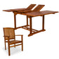 All Things Cedar 5-Piece Butterfly Extension Table Stacking Chair Set