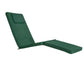 All Things Cedar 5-Position Steamer Chair with Green Cushions