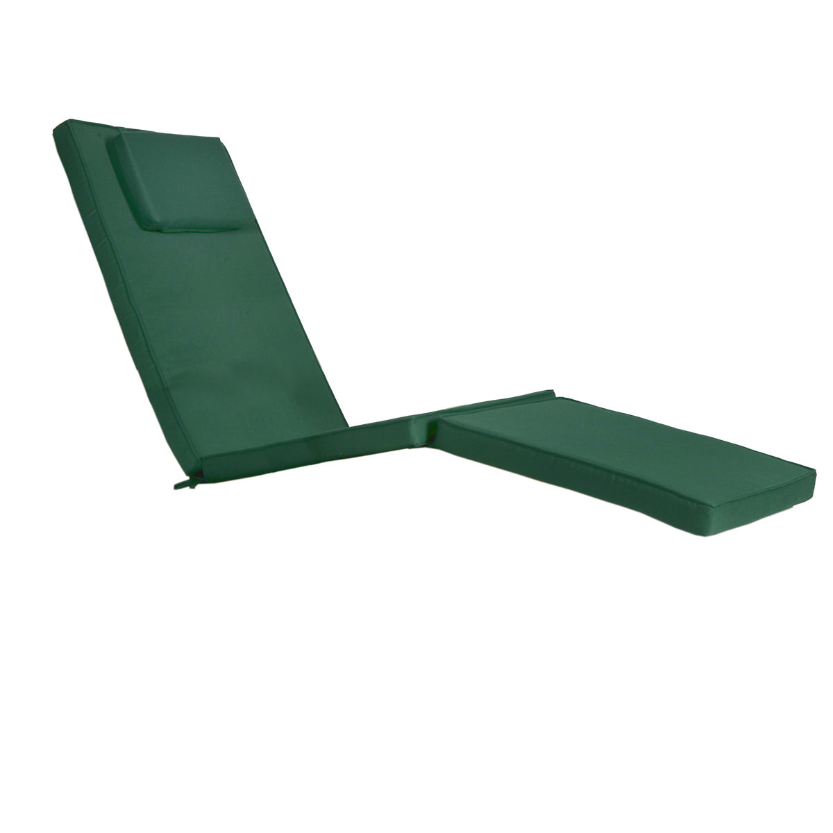 All Things Cedar 5-Position Steamer Chair with Green Cushions