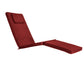 All Things Cedar 5-Position Steamer Chair with Red Cushions