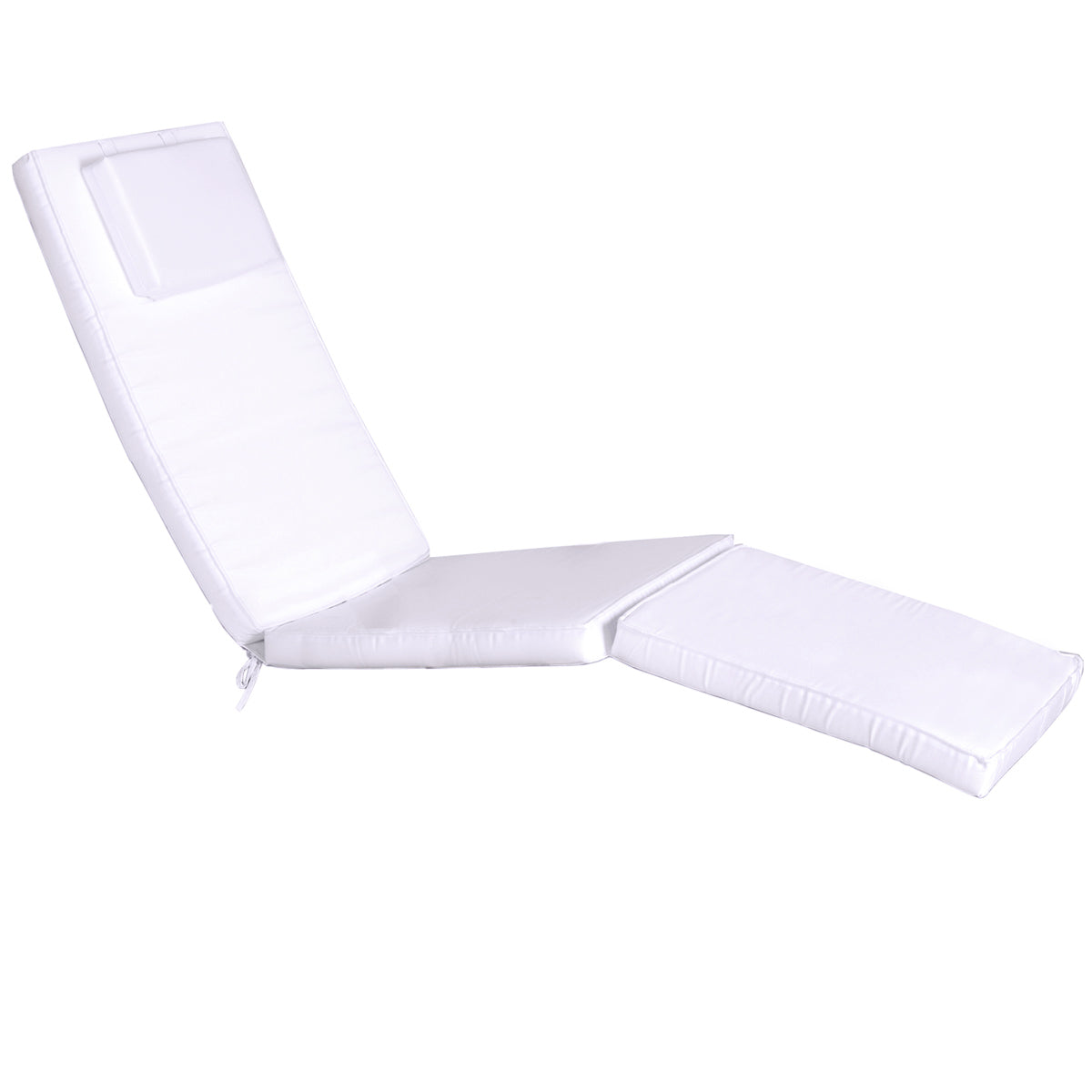 All Things Cedar 5-Position Steamer Chair with Royal White Cushions