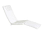 All Things Cedar 5-Position Steamer Chair with White Cushions
