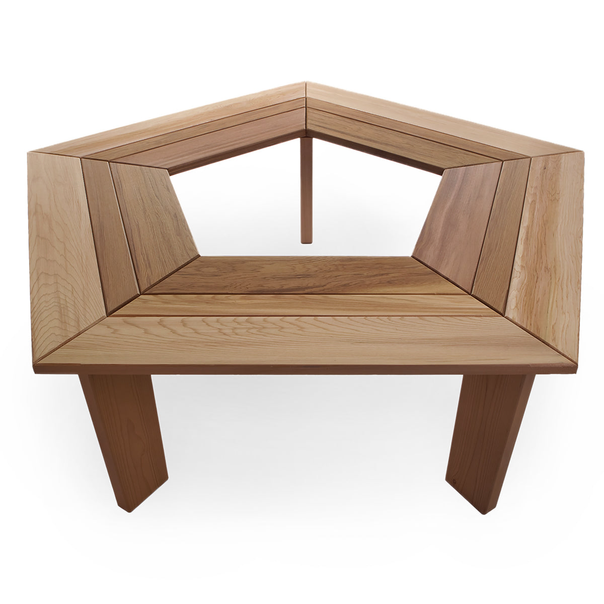 All Things Cedar 5-Sided Tree Bench