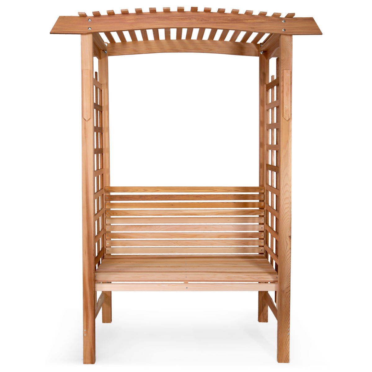 All Things Cedar 5ft Garden Arbor with Bench