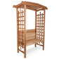 All Things Cedar 5ft Garden Arbor with Bench