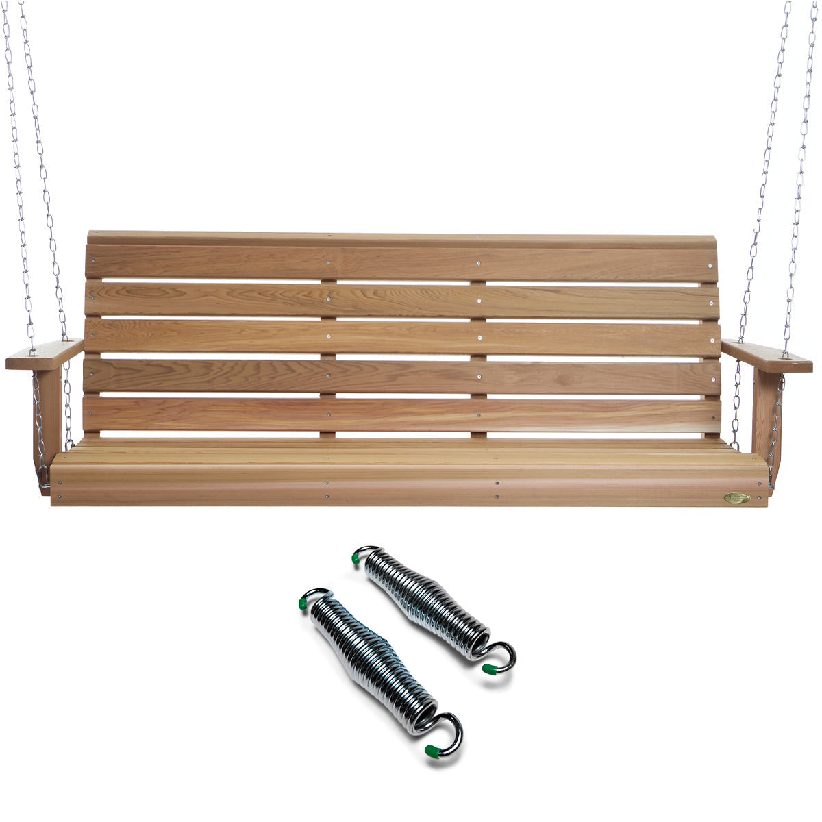 All Things Cedar 5ft Porch Swing with Comfort Swing Springs