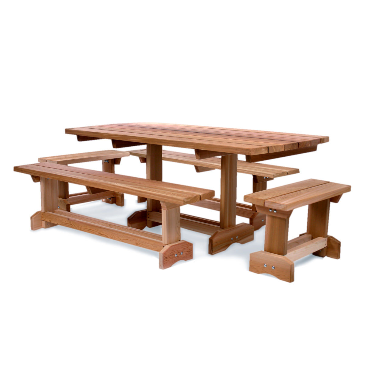 All Things Cedar 6ft 5-piece Market Table Set