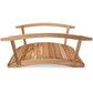 All Things Cedar 6ft Wood Garden Bridge with Side Rails
