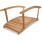All Things Cedar 6ft Wood Garden Bridge with Side Rails
