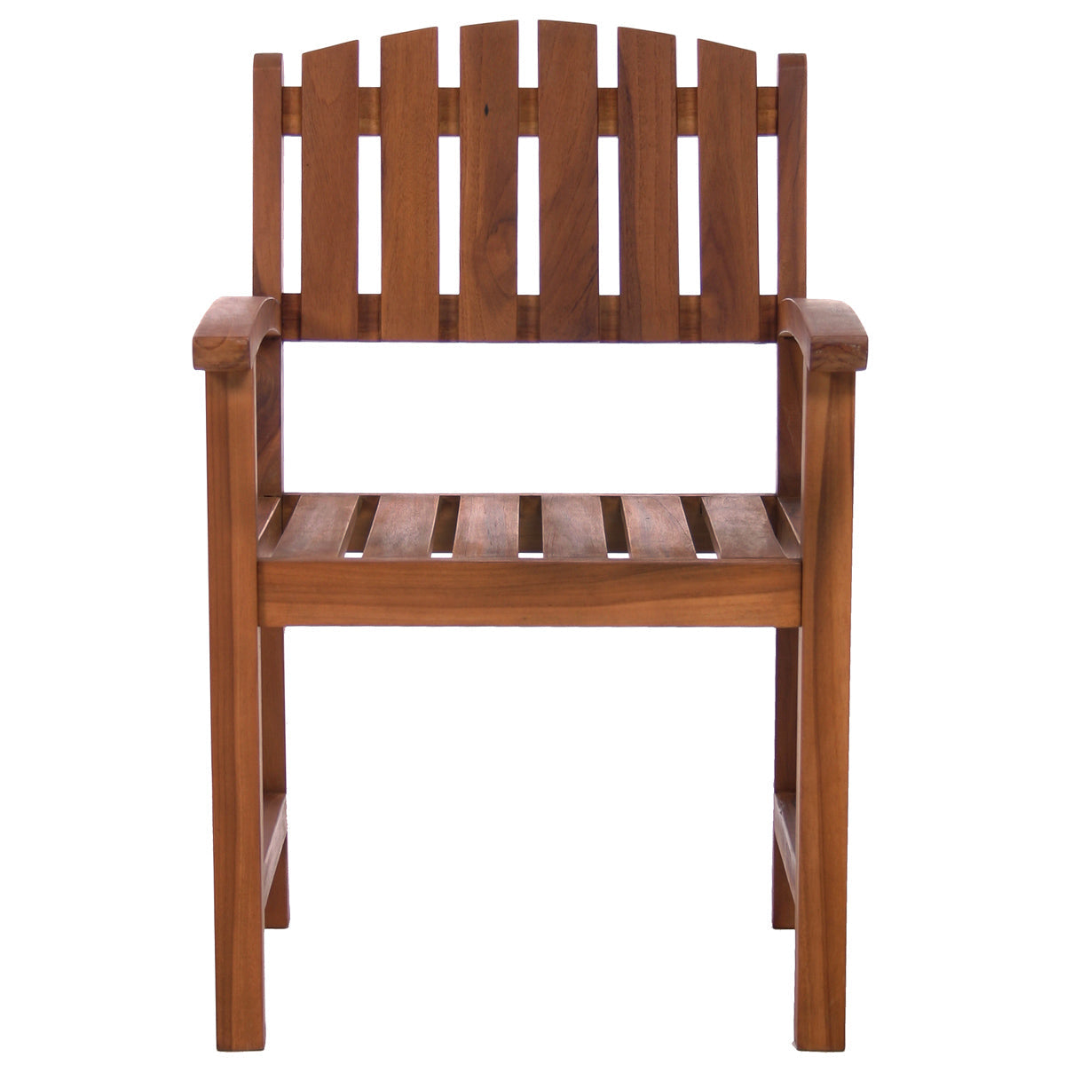 All Things Cedar 7-Piece Twin Butterfly Leaf Teak Extension Table Dining Chair Set with Red Cushions