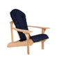 All Things Cedar Blue Adirondack Chair Cushion