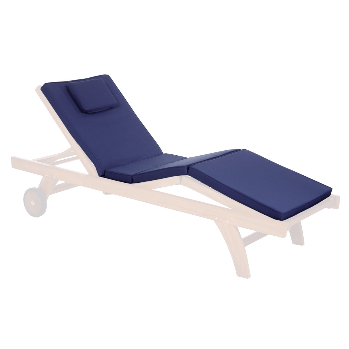 All Things Cedar Blue Chaise Lounger Cushion