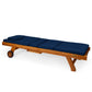 All Things Cedar Multi-position Chaise Lounger with Blue Cushions