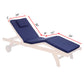 All Things Cedar Multi-position Chaise Lounger with Blue Cushions
