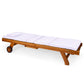 All Things Cedar Multi-position Chaise Lounger with Royal White Cushions