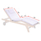 All Things Cedar Multi-position Chaise Lounger with Royal White Cushions