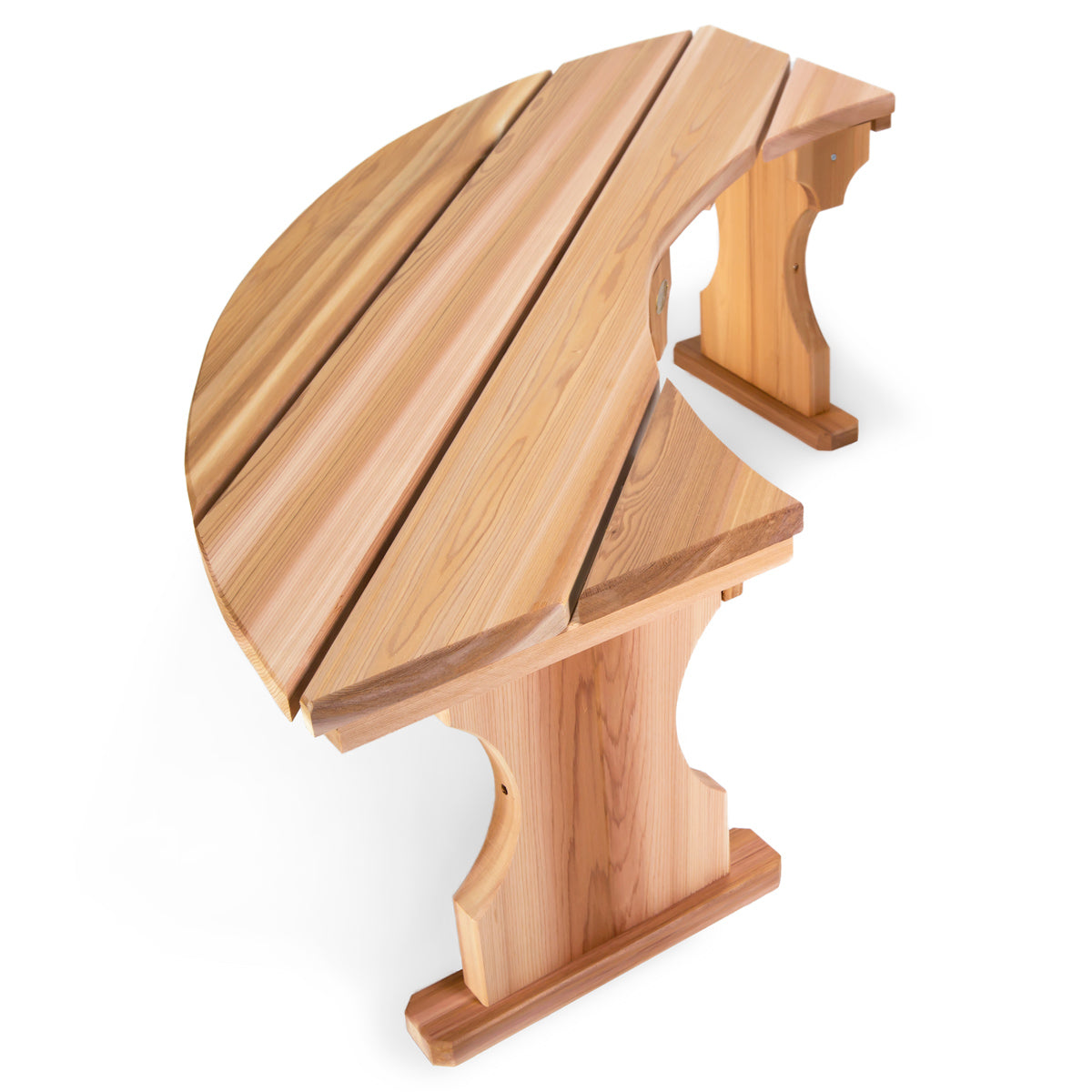 All Things Cedar Quarter Round Backless Bench