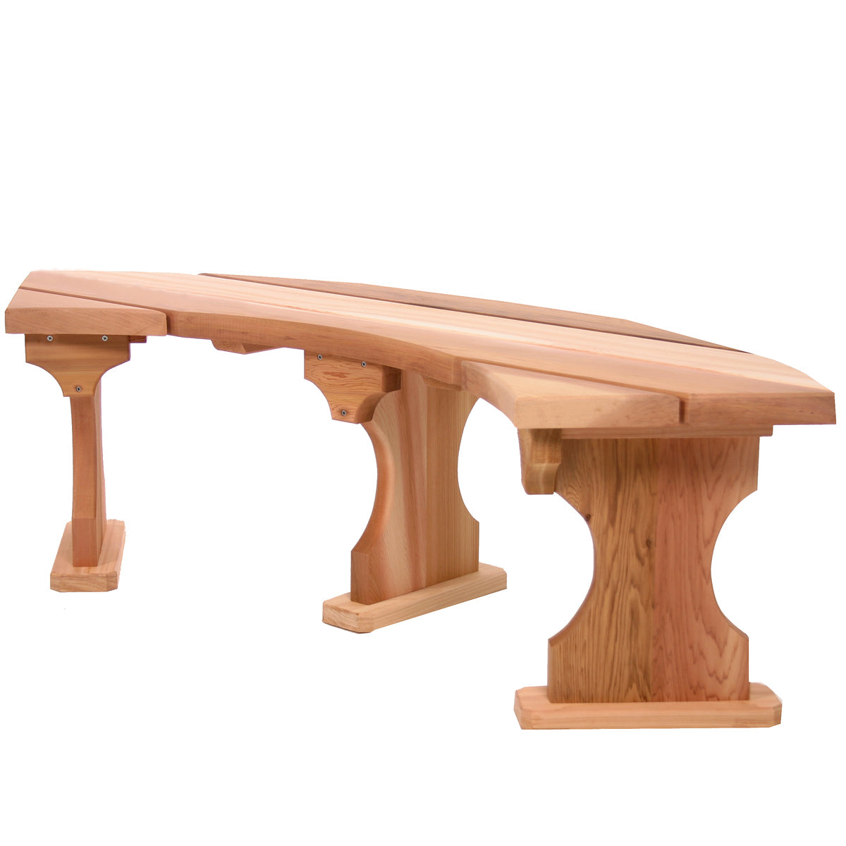 All Things Cedar Quarter Round Backless Bench