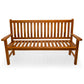 All Things Cedar Teak Wave Bench