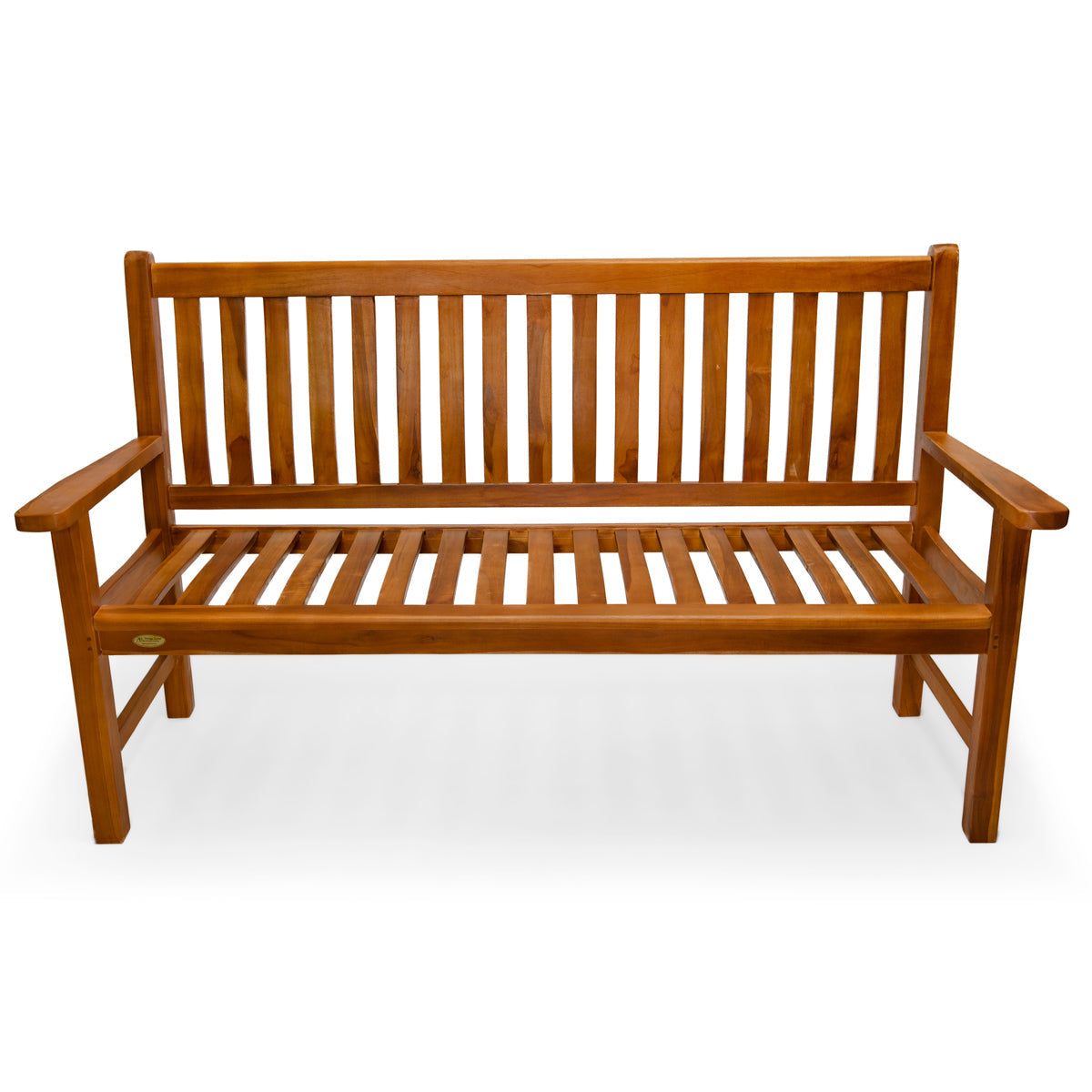 All Things Cedar Teak Wave Bench