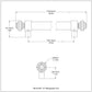Allied Brass Southbeach 18" Venetian Bronze Appliance and Door Pulls